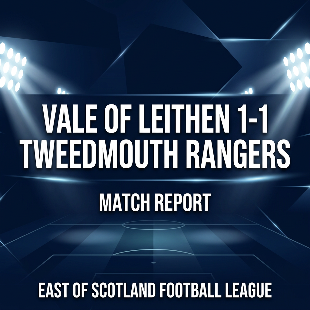 Vale of Leithen 1-1 Tweedmouth Rangers: Brydon Rescues a Point