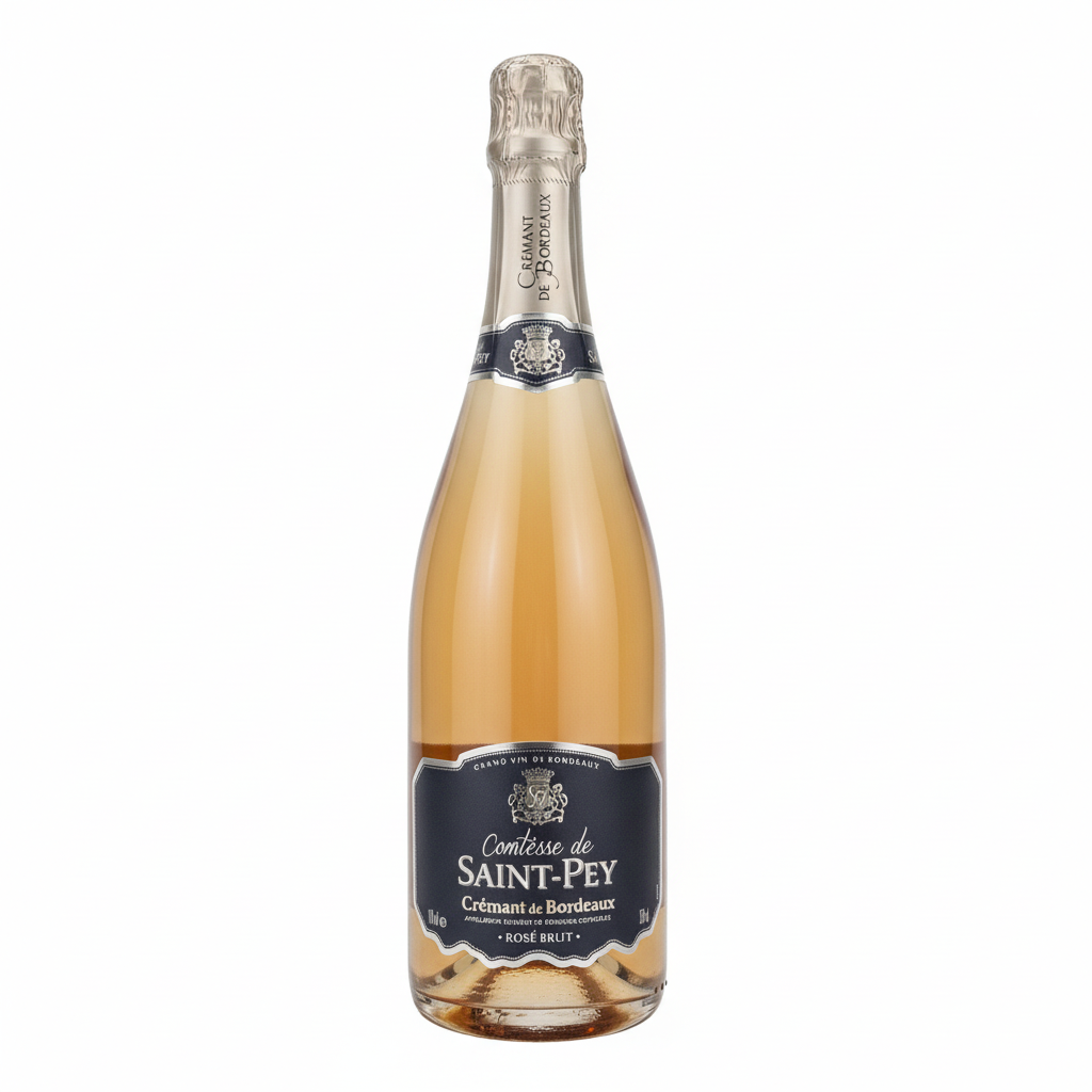 Comtesse de Saint-Pey Crémant de Bordeaux Rosé Brut – Frankreich, Bordeaux – Appellation Crémant de Bordeaux Contrôlée