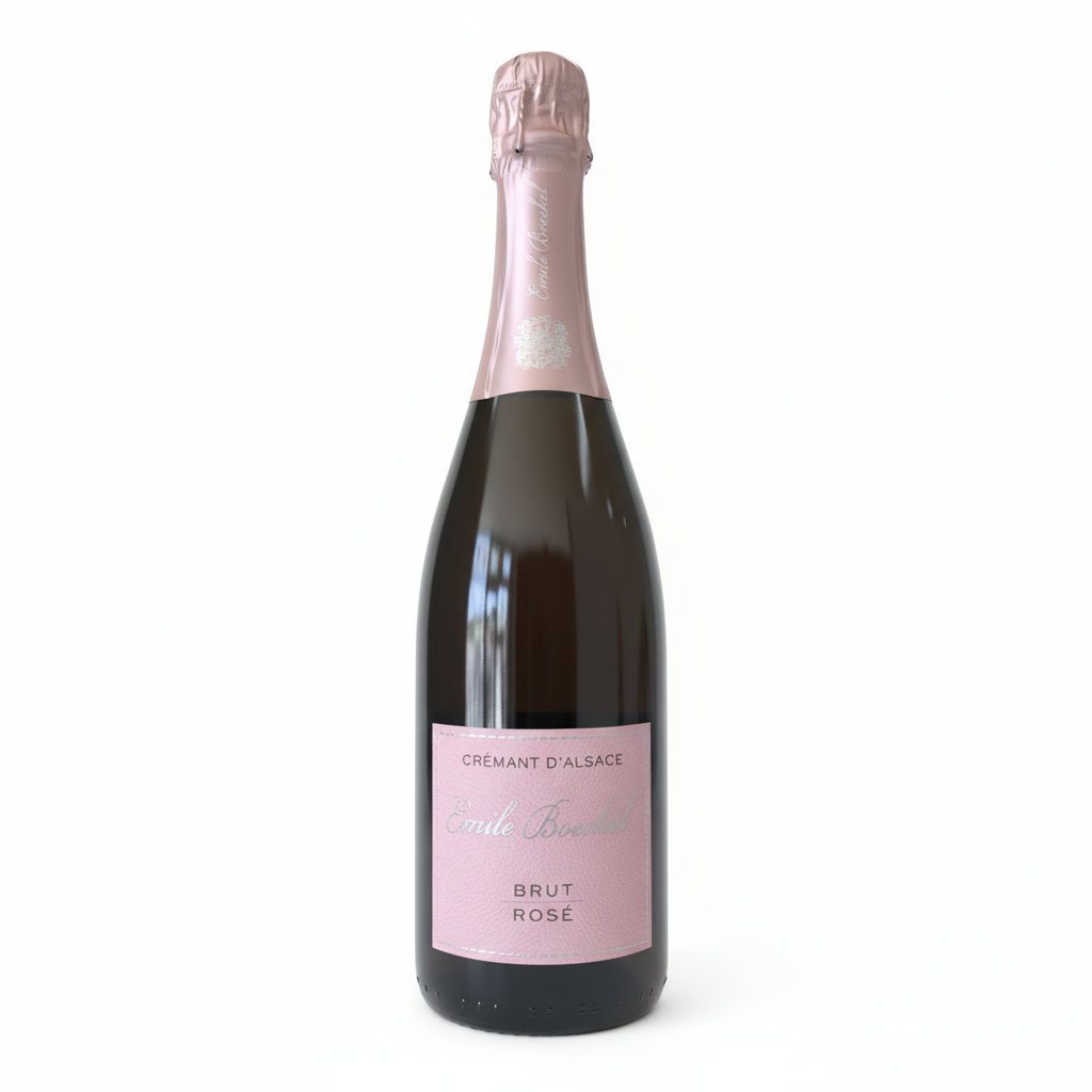 Émile Boeckel Crémant d'Alsace Brut Rosé 2023 – Frankreich, Elsass – Appellation Crémant d'Alsace Contrôlée, Mittelbergheim