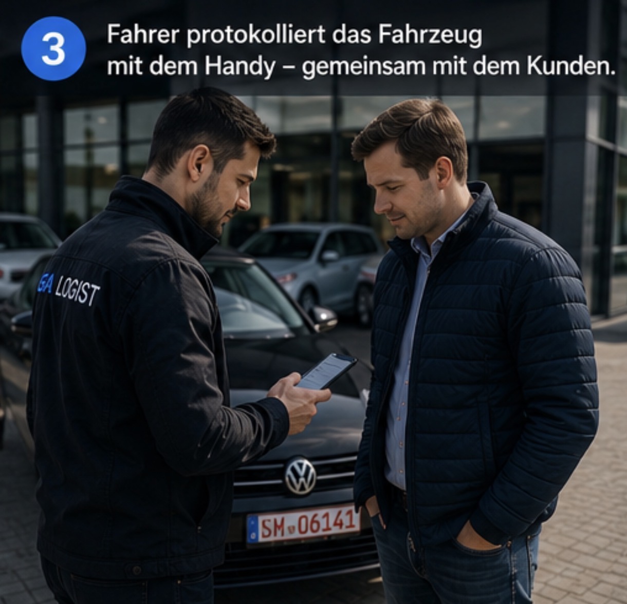 Schritt 3: Fahrzeug protokollieren