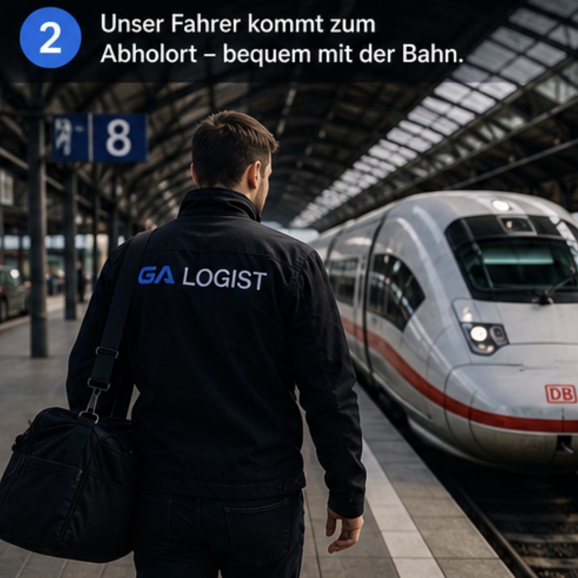 Schritt 2: Fahrer kommt zum Abholort