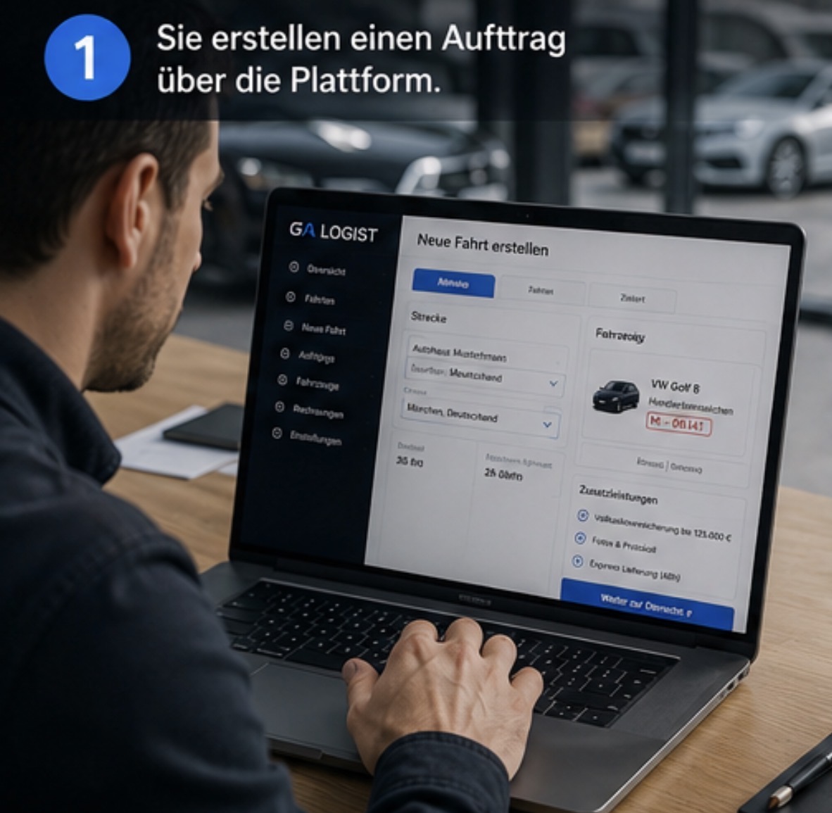 Schritt 1: Auftrag erstellen