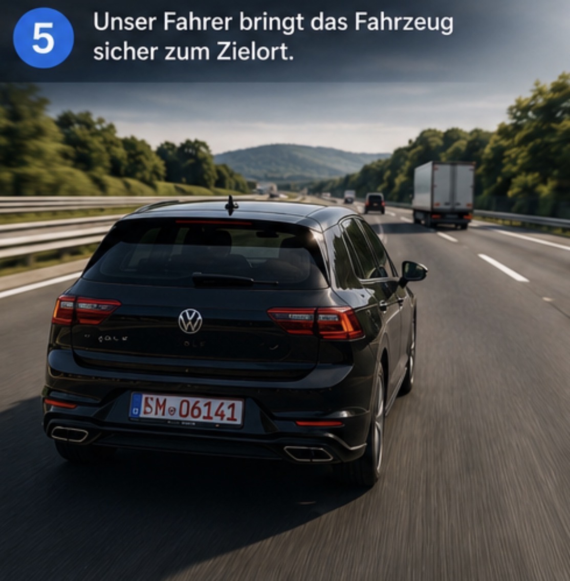Schritt 5: Fahrzeug zum Zielort bringen