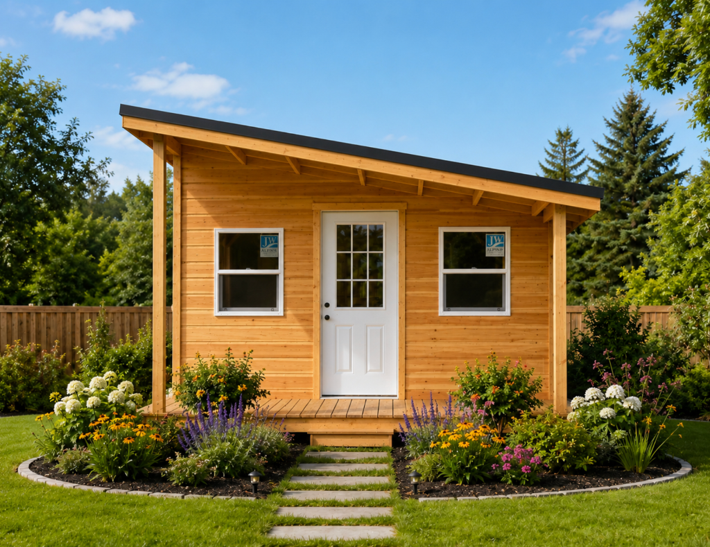 Modern Cabin Style with Flat Roof