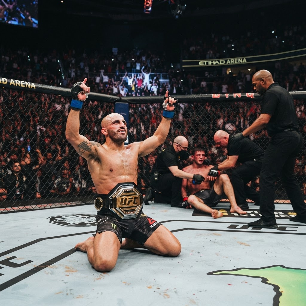Alexander Volkanovski retains UFC featherweight title at UFC 333