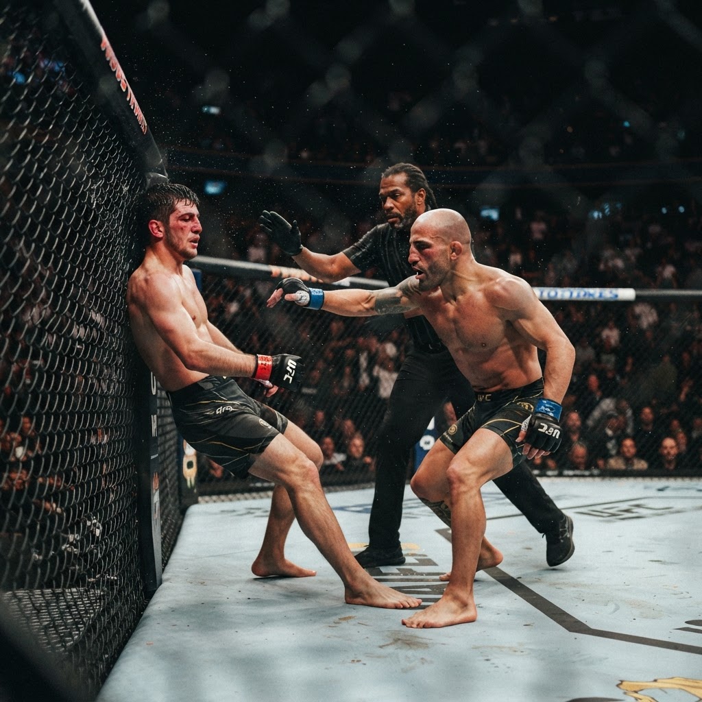 Alexander Volkanovski retains featherweight title at UFC 333