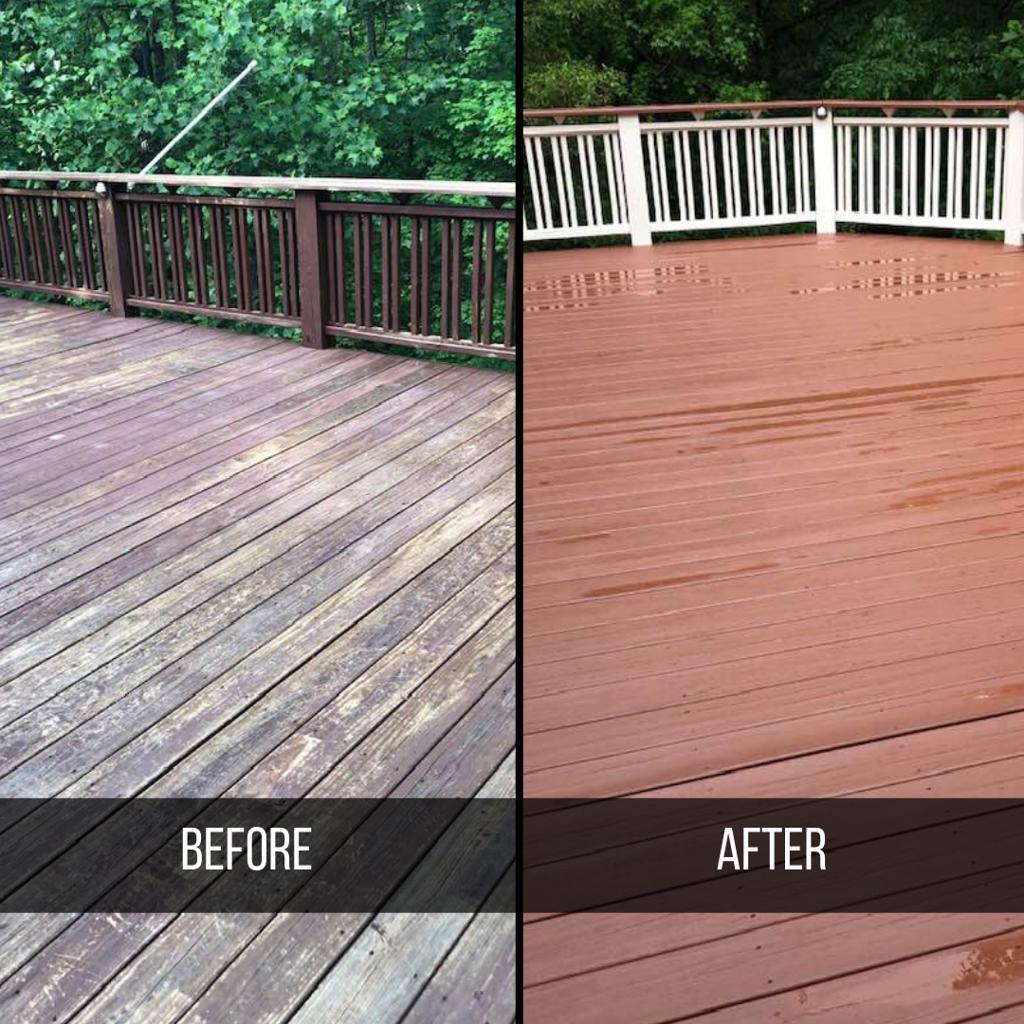Before & after painting