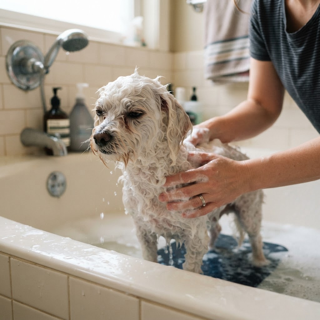 Bichon Frise - Bath Time