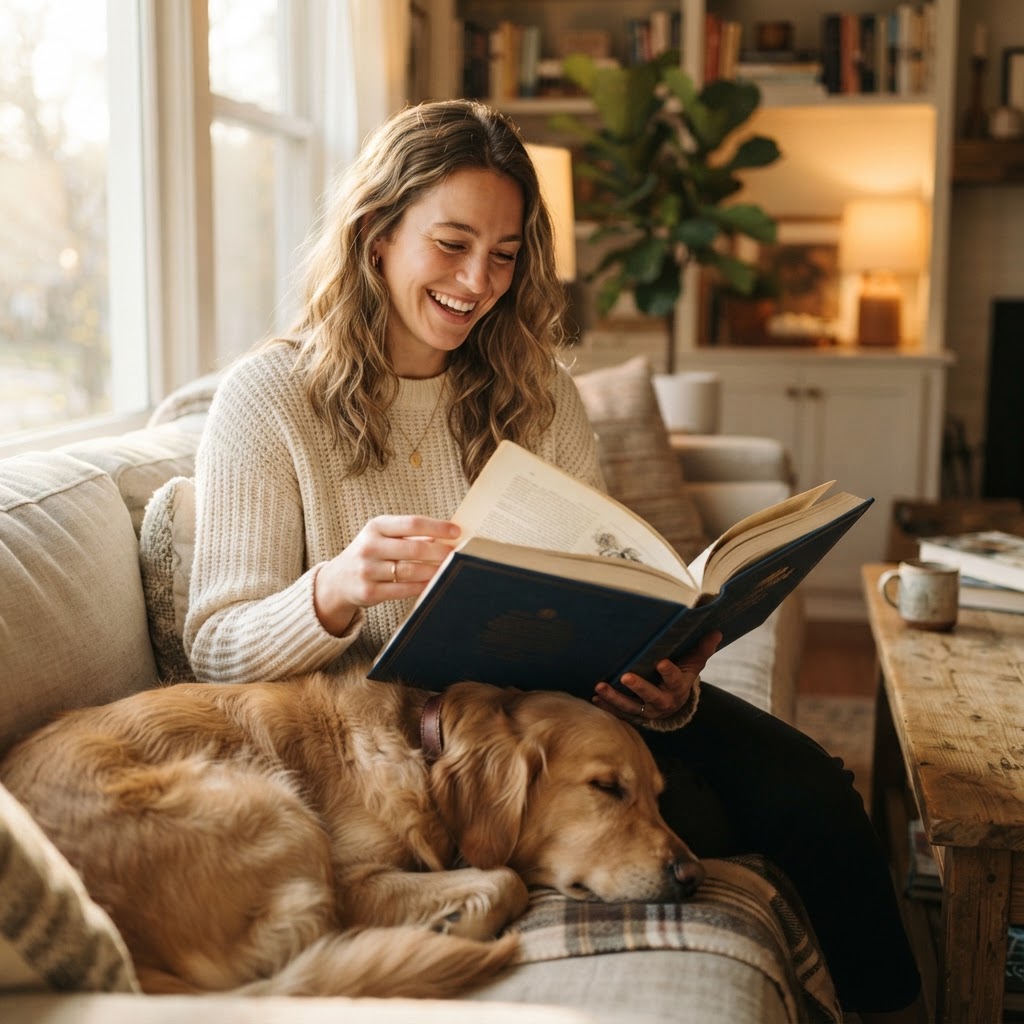 Hands turning the pages of a finished PetBook keepsake