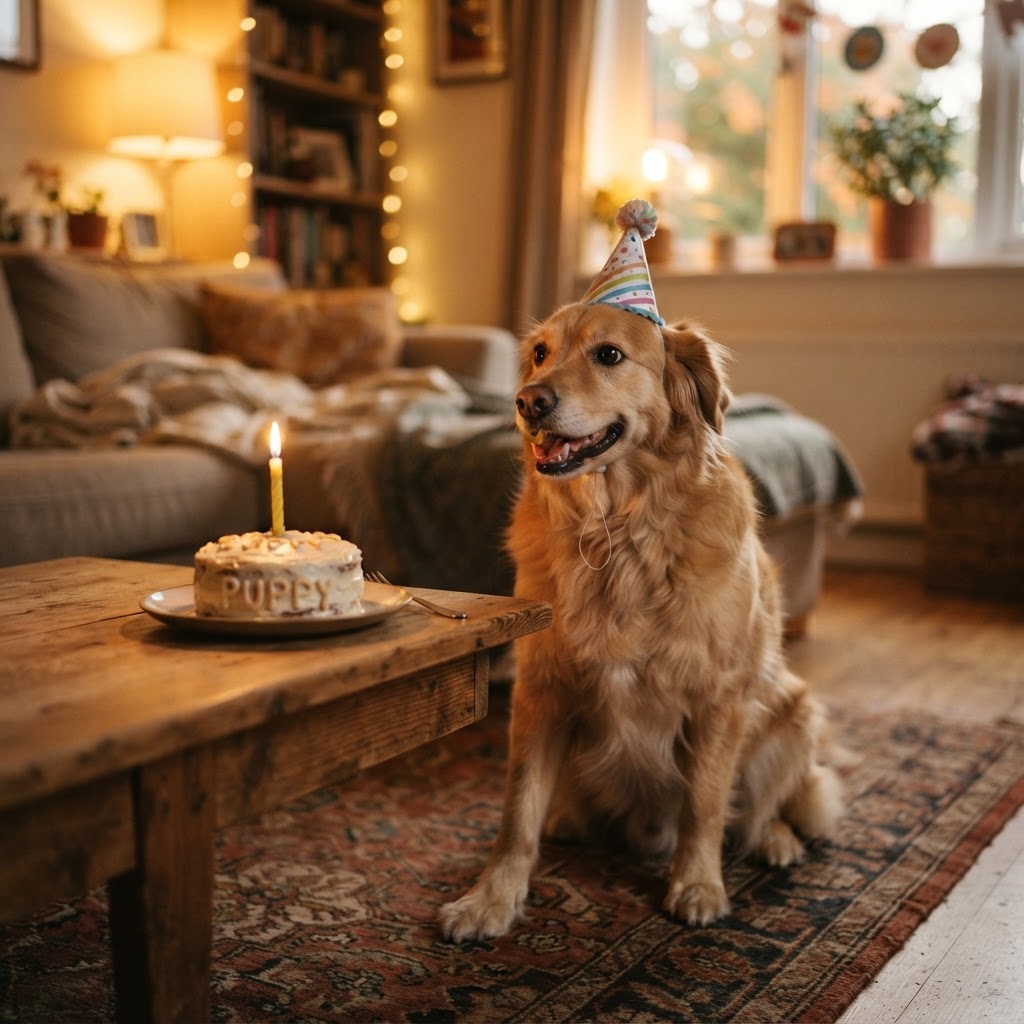 A finished Pet Moment — Birthday Morning