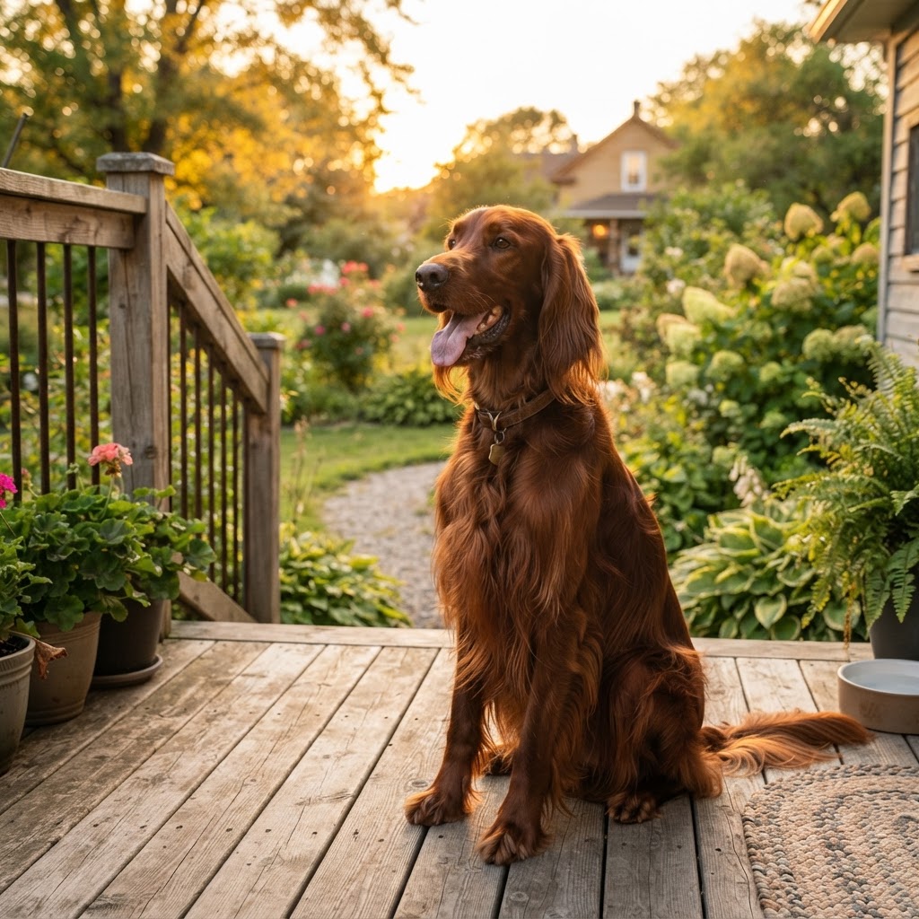 On the Porch at Golden Hour
