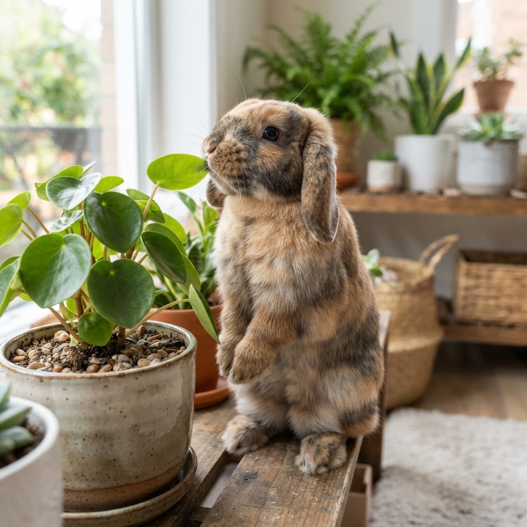 Reaching for a Houseplant