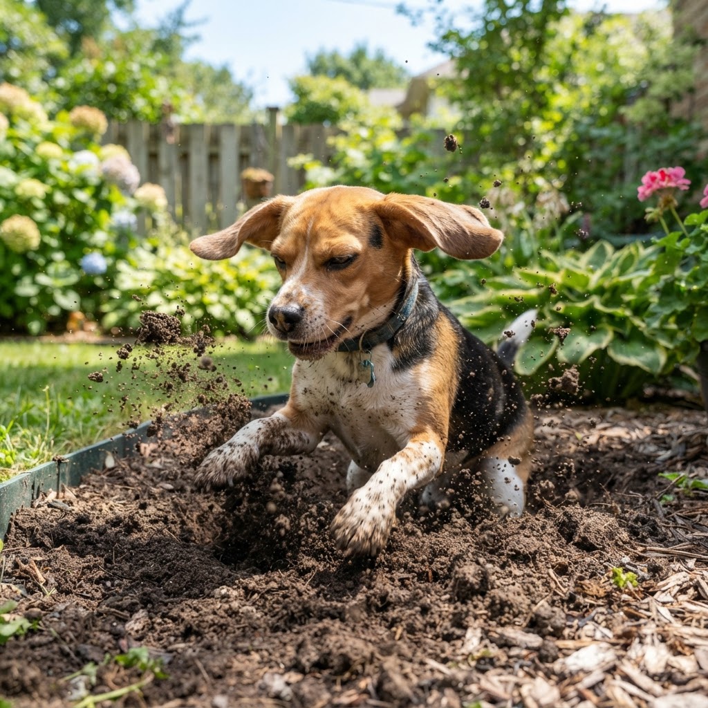 Digging in the garden