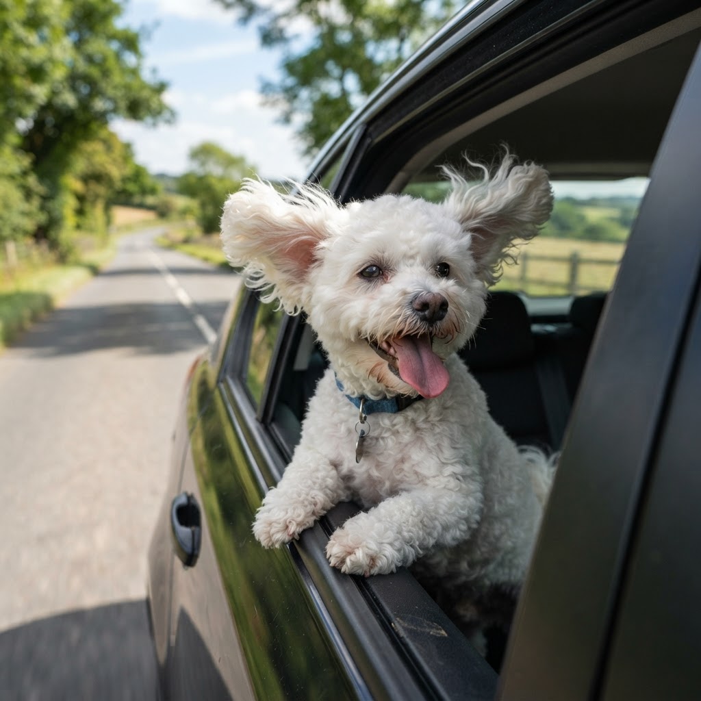 Bichon Frise - Car Ride