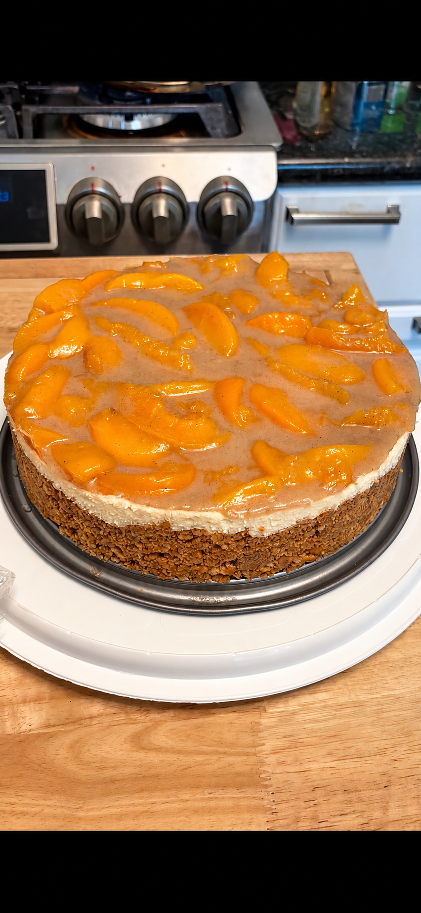 Peach Cobbler Cheesecake