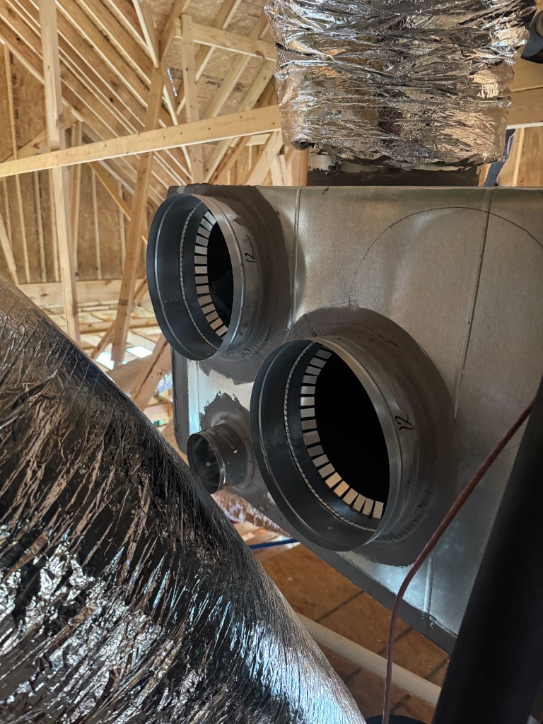 New Plenum with Collars Installed