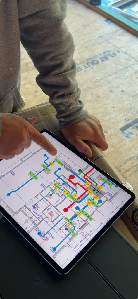 Reviewing design plans