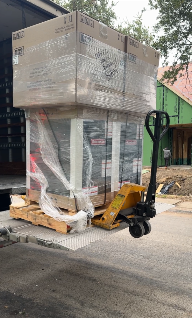 Equipment delivered