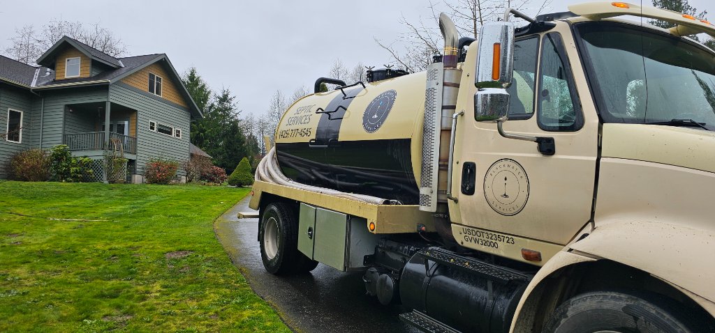 Blackwater Services truck at a job site