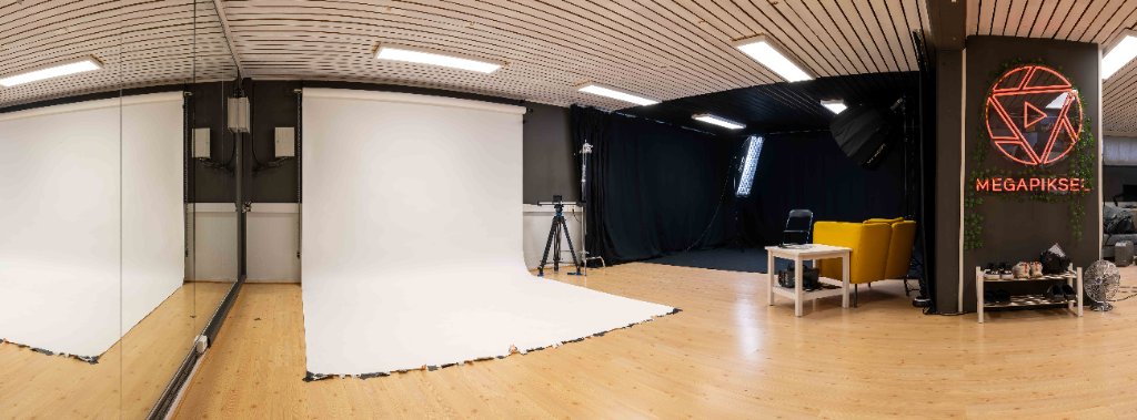 MegaStudio innholdsstudio i Lillestrøm – fotostudio, videostudio og podcast-studio