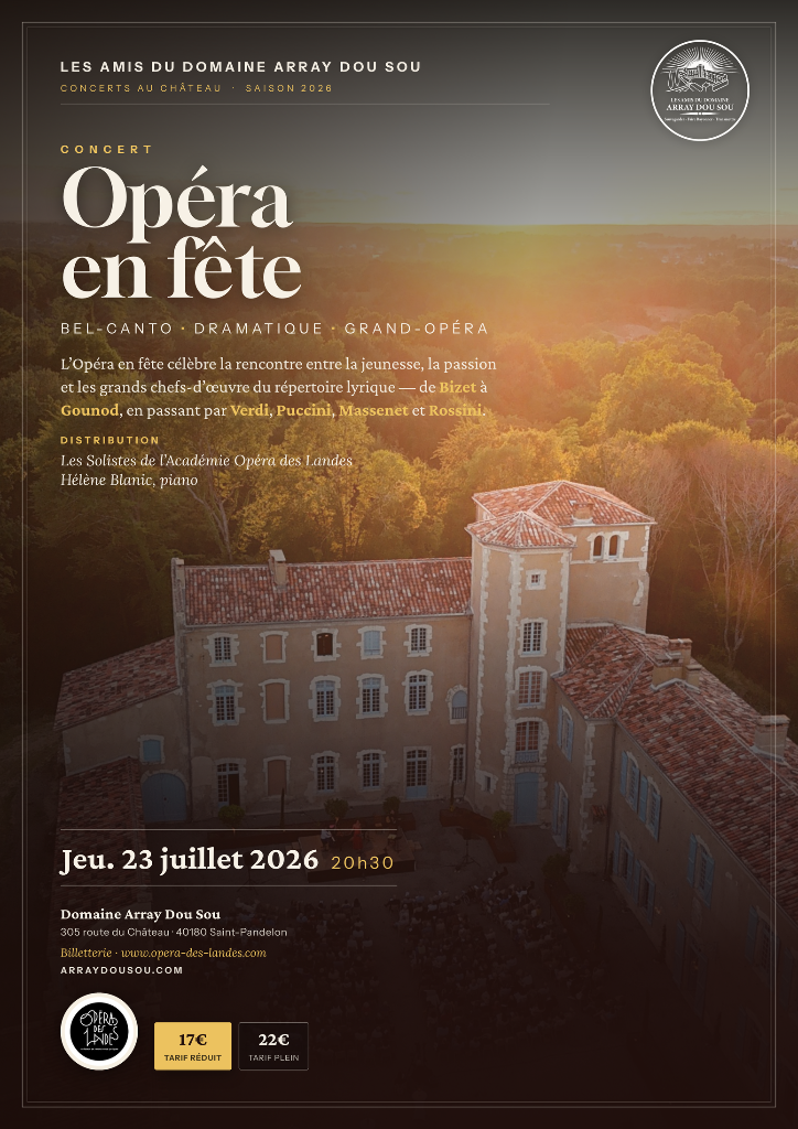 Affiche Opéra en Fête — Jeu. 23 juillet 2026