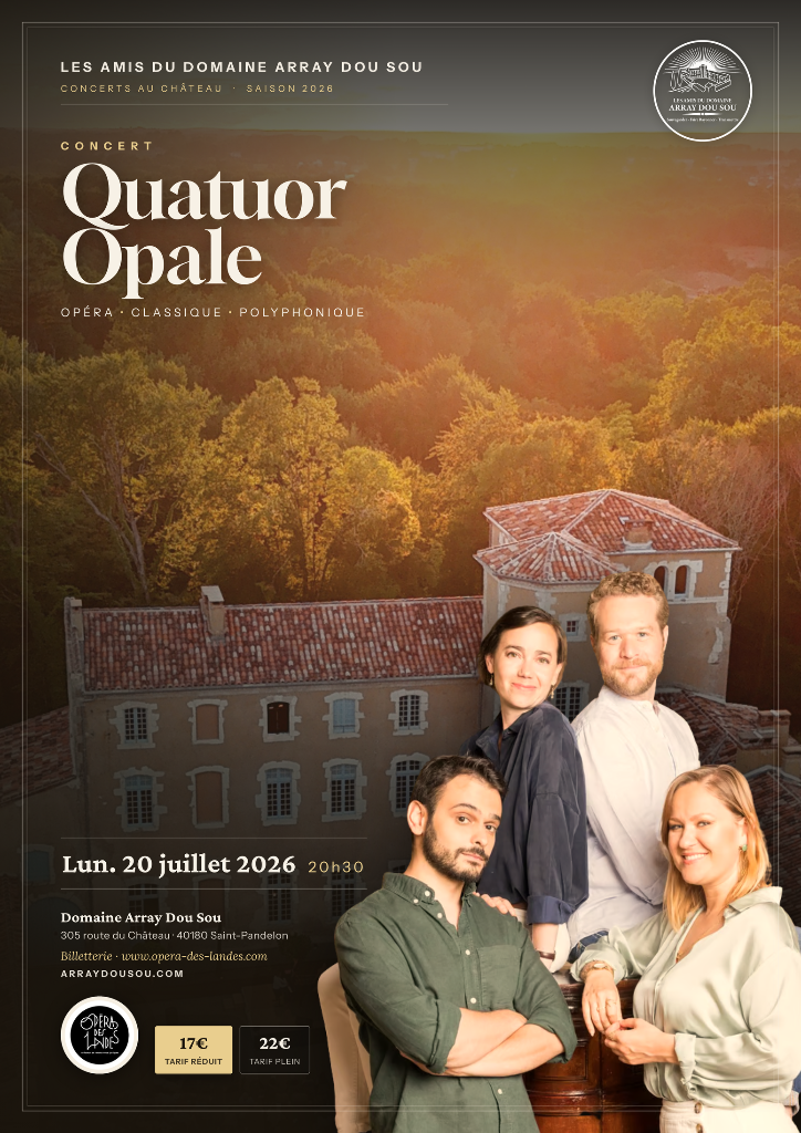 Affiche Quatuor Opale — French Touch — Lun. 20 juillet 2026