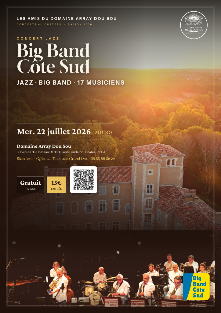 Affiche Big Band Côte Sud — Mer. 22 juillet 2026