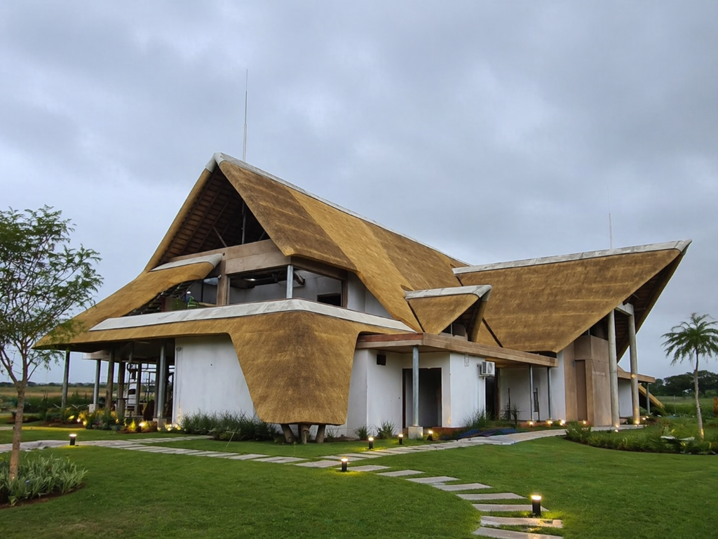 Modern thatched lapa building