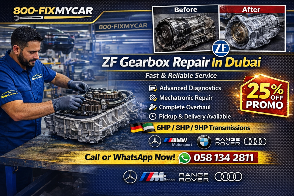ZF Gearbox Repair Service in Dubai — 25% Off
