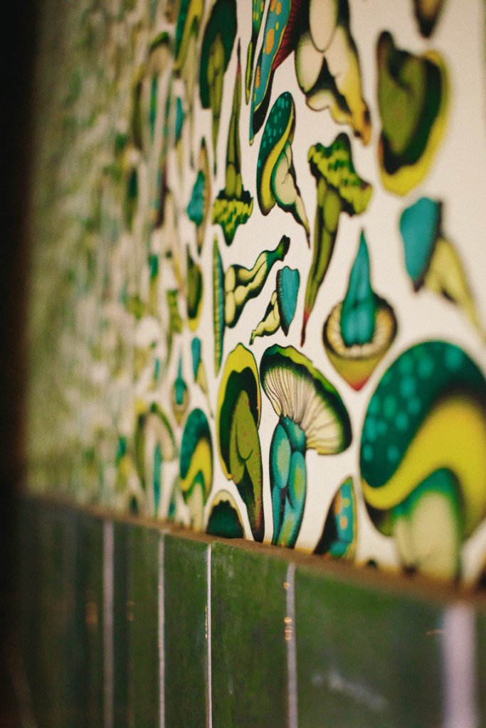 Decorative wallpaper detail