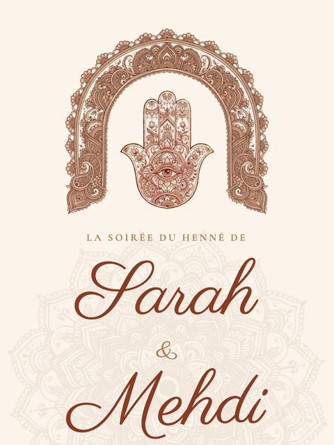 Modèle de faire-part Khamsa
