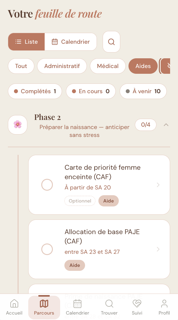 Les aides auxquelles tu as droit