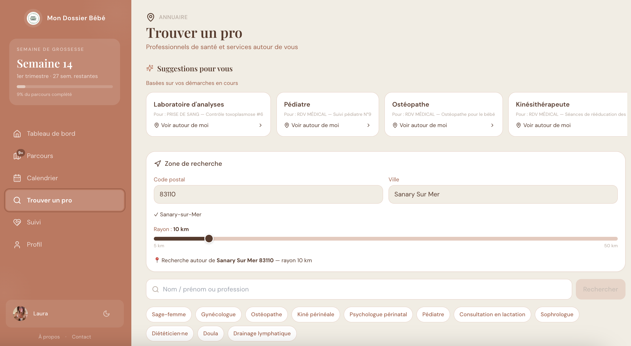 Trouver un pro