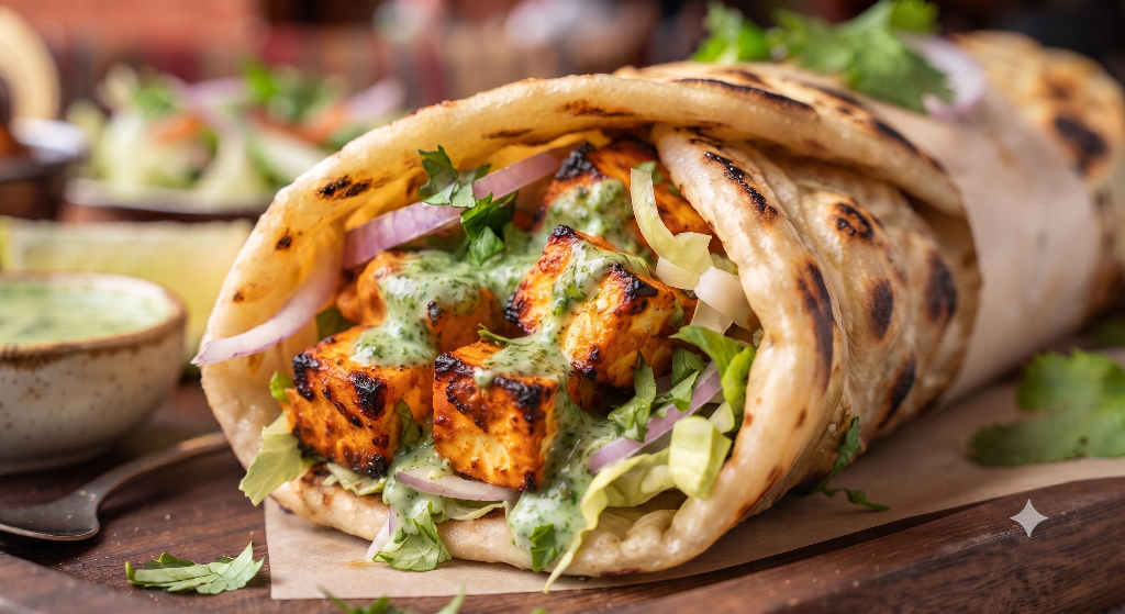 The Indian Burrito - Paneer Tikka Wrap