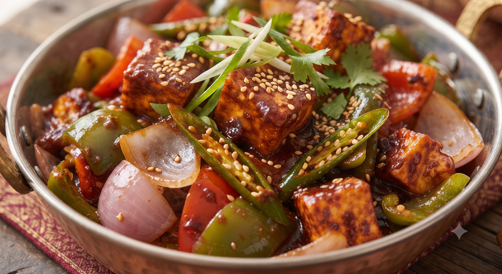 The Fiery Cheese Cubes - Chilli Paneer