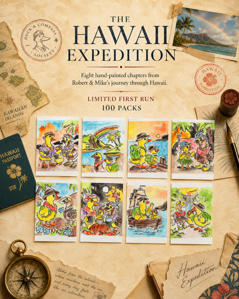 The Hawaii Expedition — eight hand-painted chapters from Robert & Mike’s journey through Hawaii