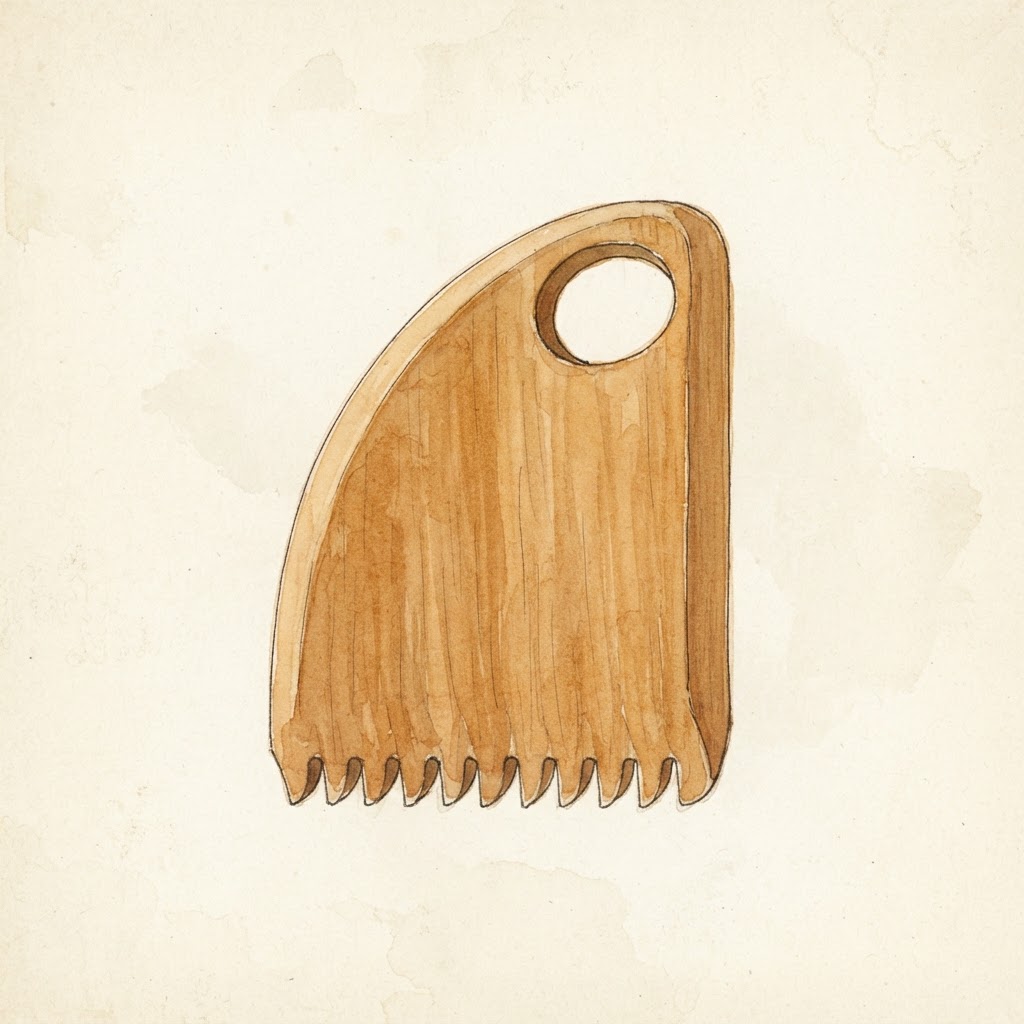 The wax comb — one tool, three steps