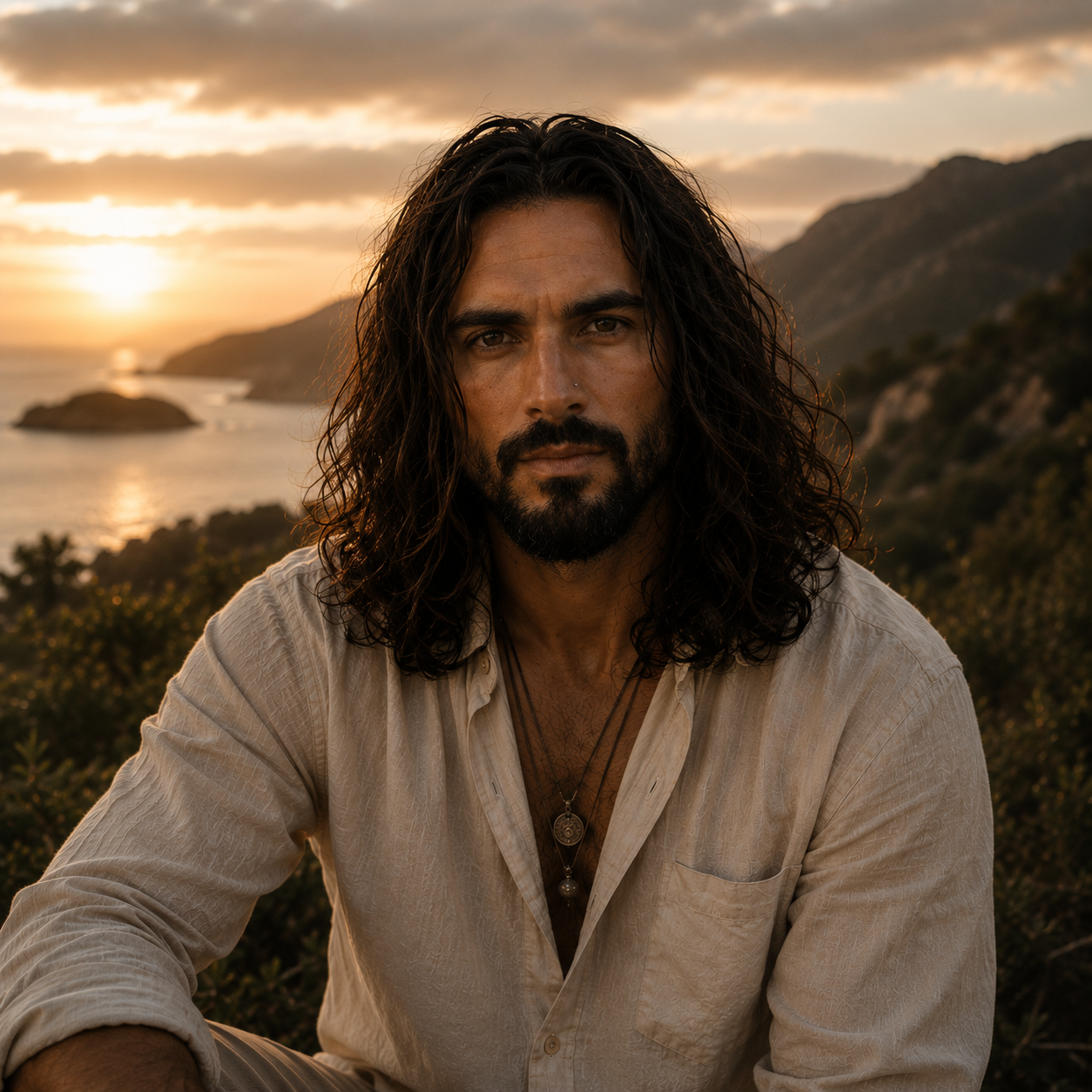Alejandro at sunset