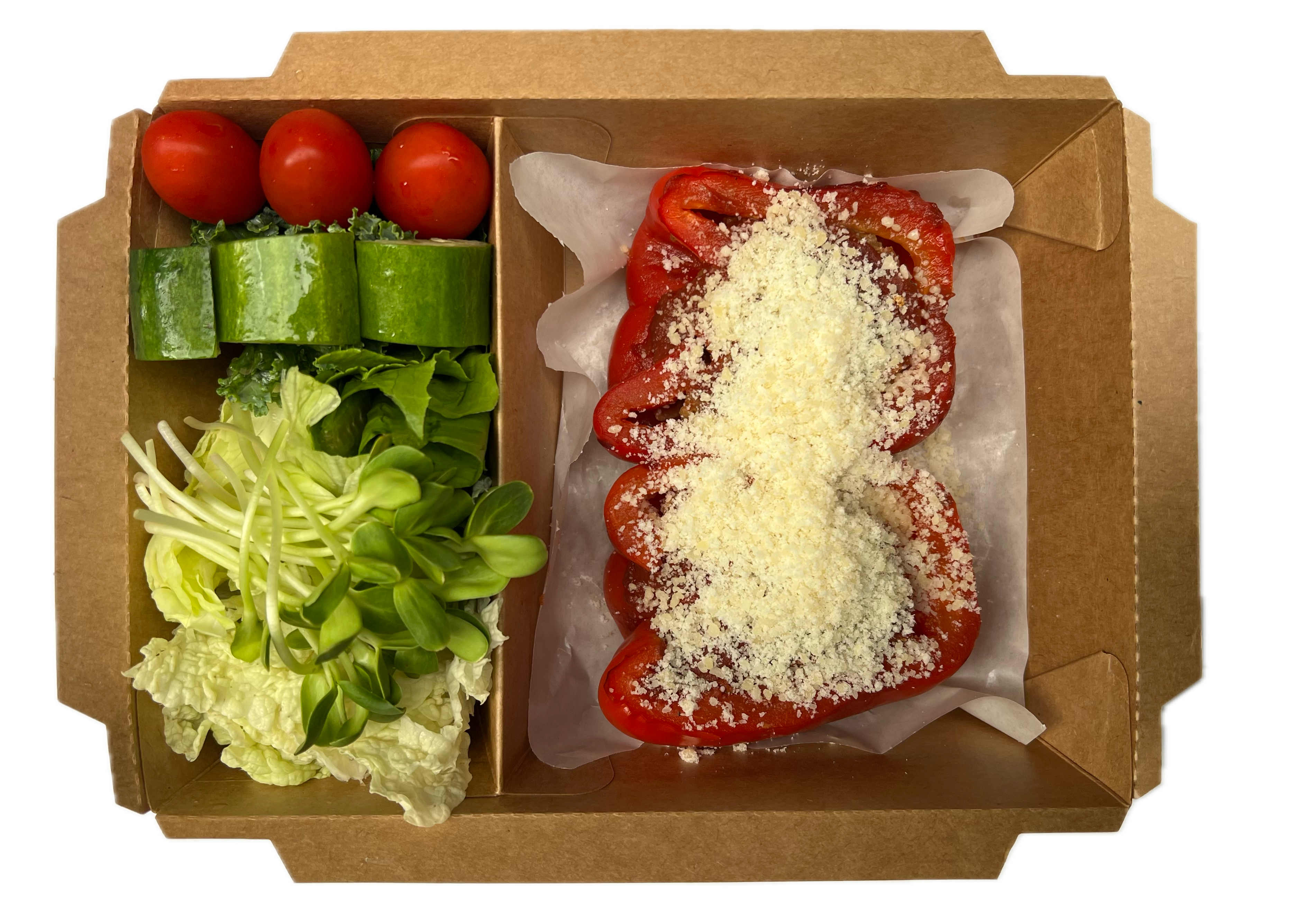 Baked Peppers Stuffed with Ground Beef