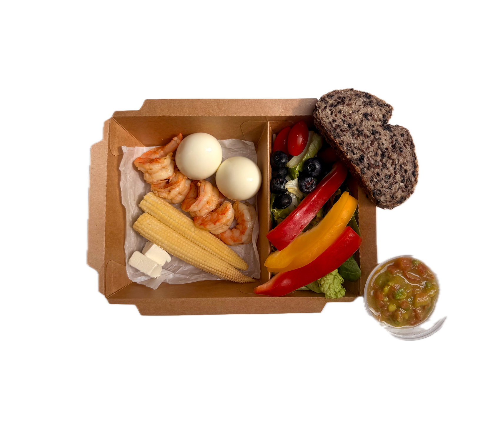 Gluten-Free Bread with Shrimp and Guacamole