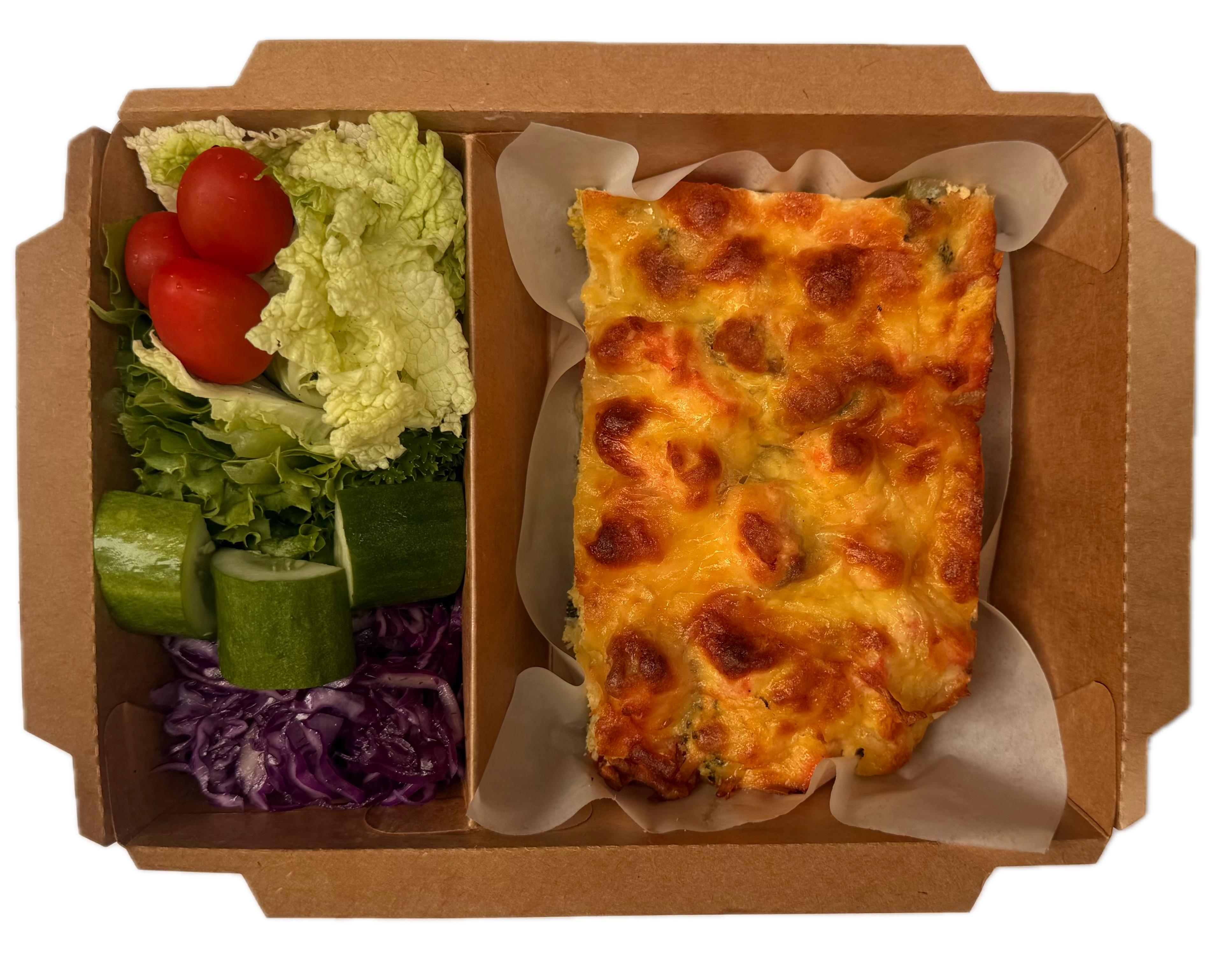 Broccoli, Salmon and Cherry Tomato Casserole