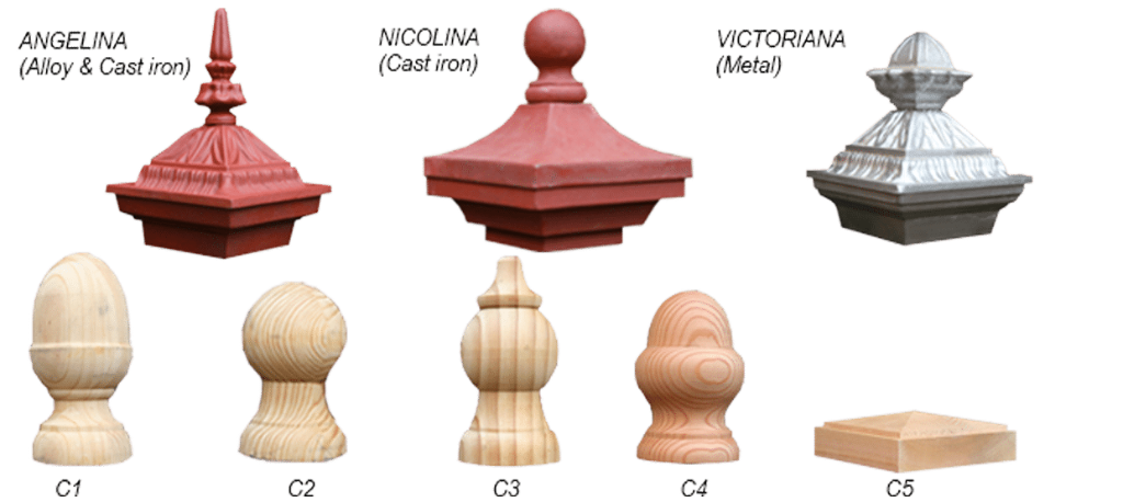 Capital and balustrade styles