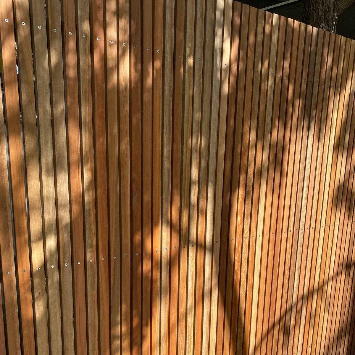 Hardwood timber fence detail Perth