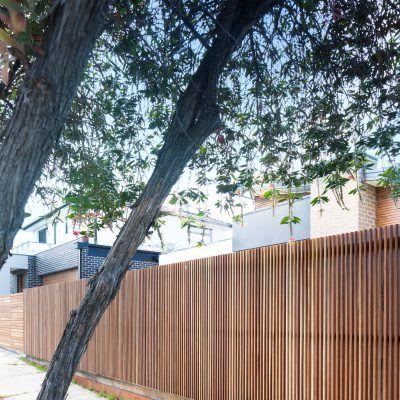 Hardwood timber fencing installation