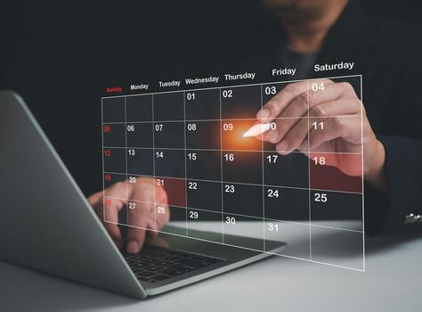 Scheduling appointments using a digital calendar interface for contractor appointment setting
