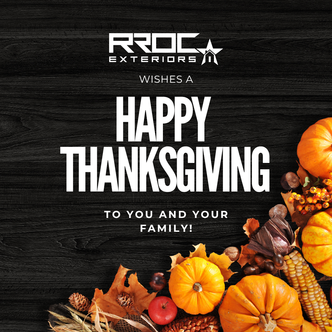 Thanksgiving social media graphic with seasonal border