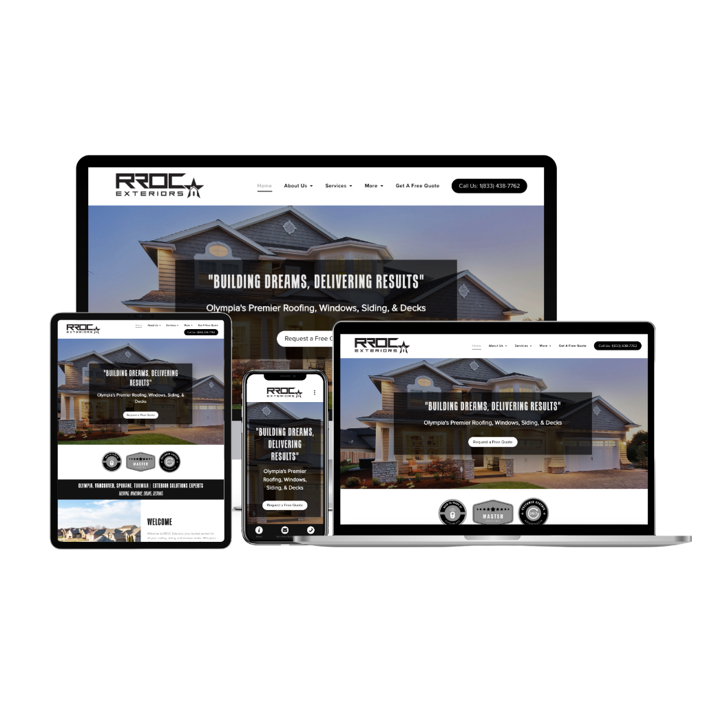 The Roof Strategist client website mockup
