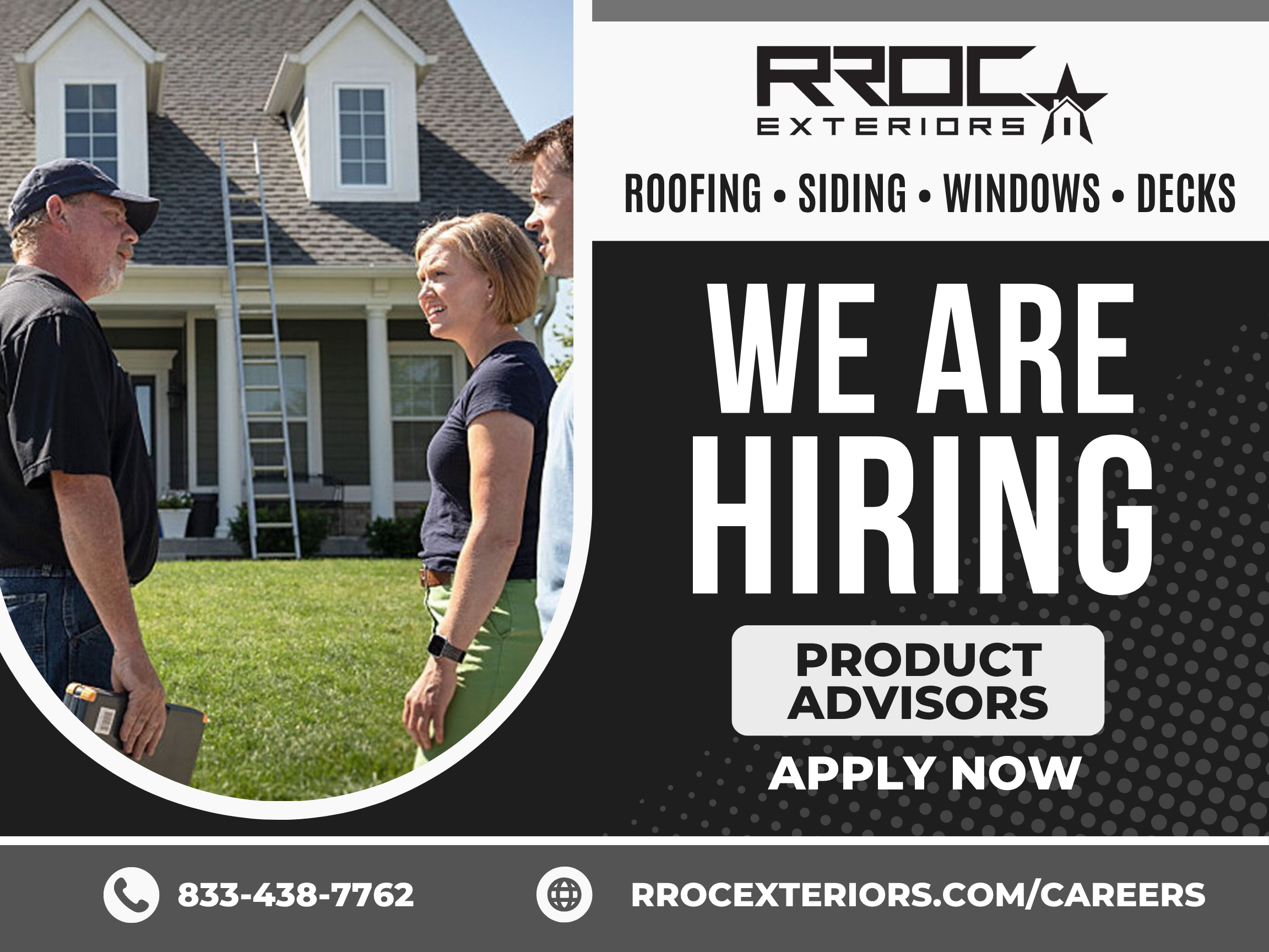 Recruitment yard sign design for contractor