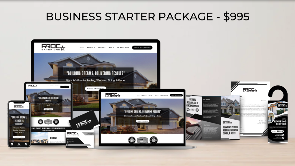 Contractor Pilot 360 Business Starter Package: website, branding, and marketing materials for contractors