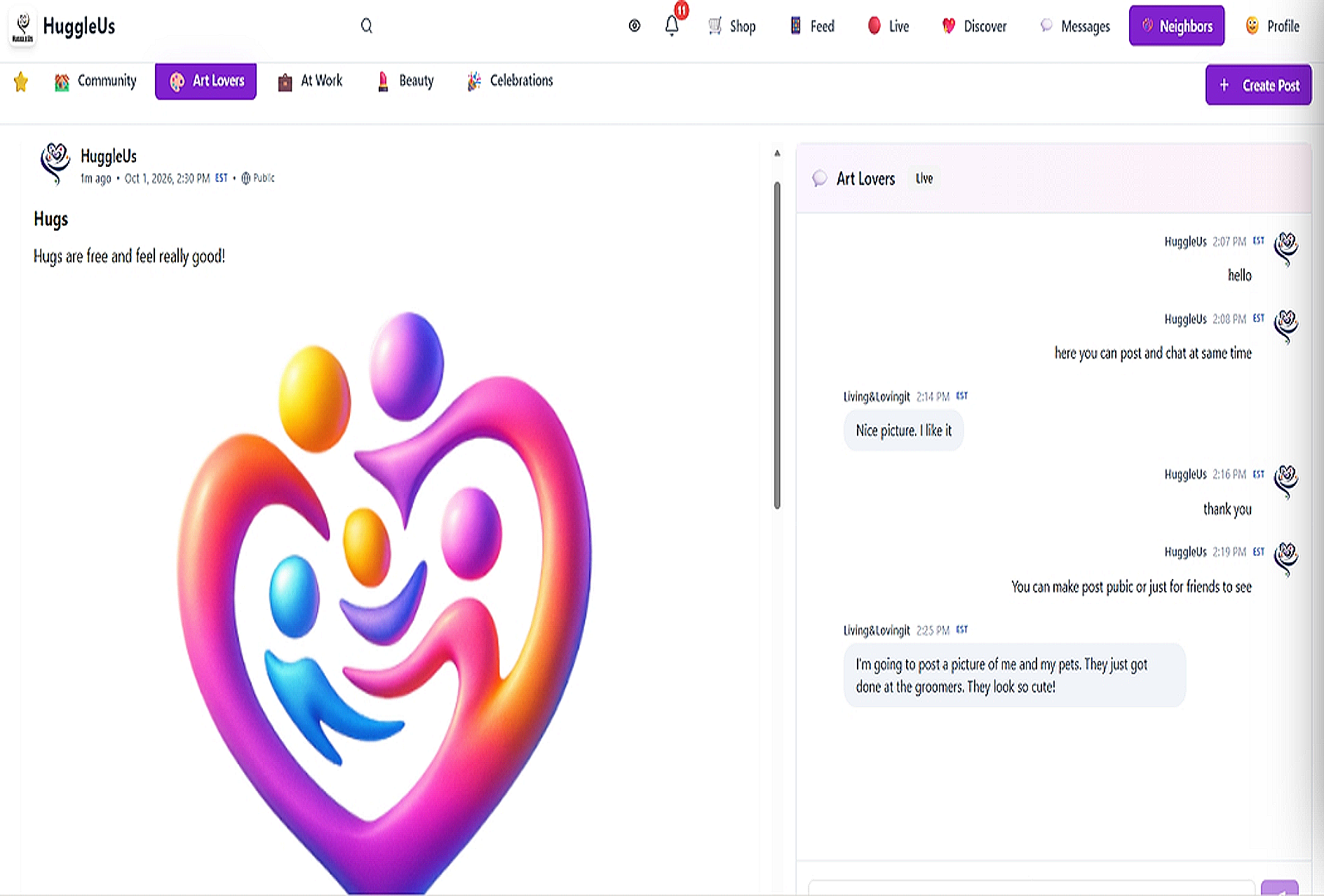 HuggleUs Community